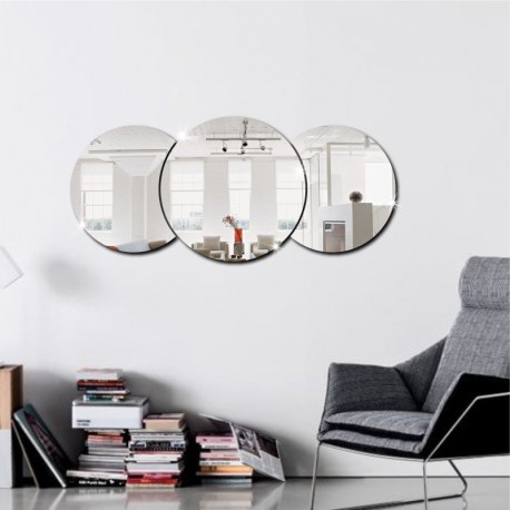 MIROIR CERCLE DÉCORATION (3PCS)