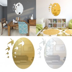 Pack 2 Miroir décoration Cercle Doré et Argenté - Nv design