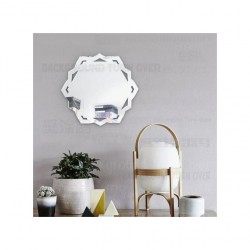 miroir de décoration argenté 