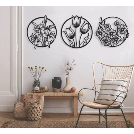 Décor mural floral