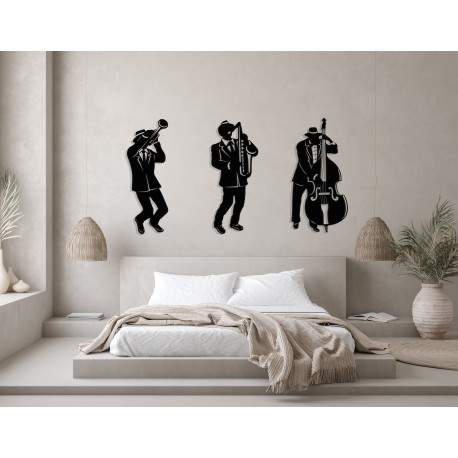 Art mural de 3 musiciens