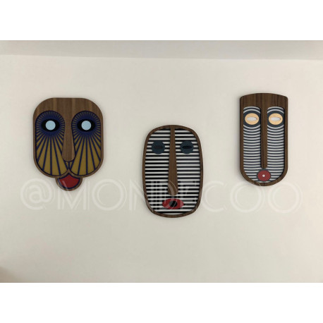 Pack de trois masques modernes