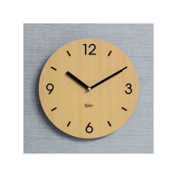 Horloge Murale en bois naturel simple dim(25*25)