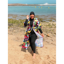 Burkini Maillot Hijab noir Style 2