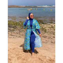 Burkini Maillot Hijab blue