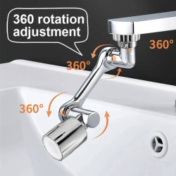 360-Degree Swivel Stainless Steel Faucet Nozzle