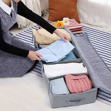 Fabric Underbed Clothing Organizer