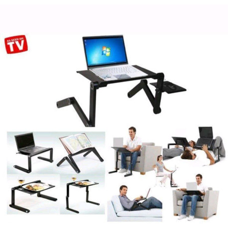  le bureau pour ordinateur portable T8 avec 2 ventilateurs de refroidissement du processeur 