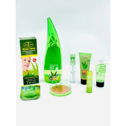 Pack de soins de la peau à l'aloe vera composé de 8 pièces