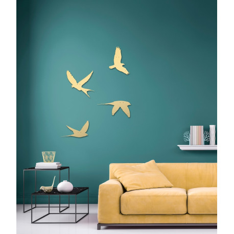 Gold Bird art mural