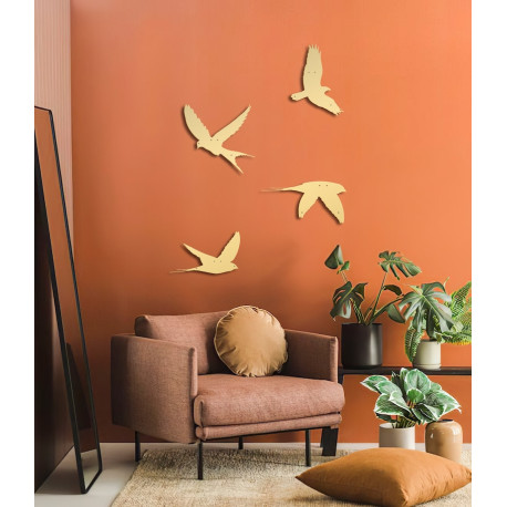 Gold Bird art mural